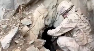 "Kahramanlar Operasyonu" kapsamında bölücü terör örgütünün 21 mağara ve sığınağı imha edildi