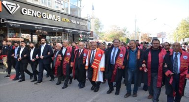 Karaman'da akademisyenler İsrail'in Gazze'ye saldırılarını protesto etti