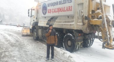 Kayseri Büyükşehir Belediyesi karla mücadele ekibi kışa hazır