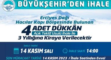 Kayseri Büyükşehir’den İhale
