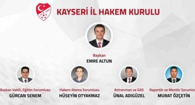 Kayseri İl Hakem Kurulu üyeleri belli oldu
