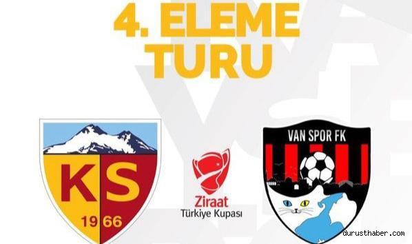 Kayserispor, Türkiye Kupası 4’üncü Tur’unda Vanspor ile eşleşti