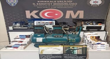 Kırıkkale'de 1 milyon 267 bin 400 makaron ele geçirildi
