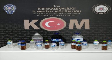 Kırıkkale'de 21,5 litre sahte içki ele geçirildi