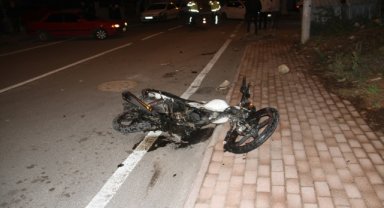 Konya'da otomobille çarpışan motosikletin sürücüsü yaralandı