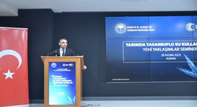 Konya'da "Tarımda Tasarruflu Su Kullanımında Yeni Yaklaşımlar" sempozyumu düzenlendi