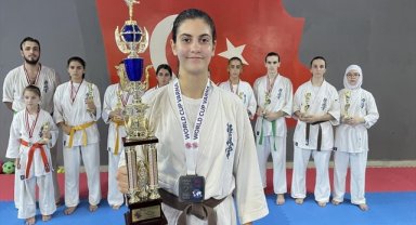 Milli karateci Nisagül 5 yılda 15 madalya kazandı