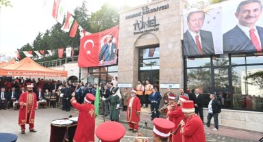 Sanat merkezine dönüştürülen Mamak'taki tarihi tünelin açılışı yapıldı