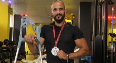 Sporla hayata tutunan bedensel engelli vücut geliştirmeci, milli takım hedefiyle çalışıyor
