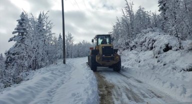 Trabzon ve Rize'de kar nedeniyle 14 yerleşim yerine ulaşım sağlanamıyor