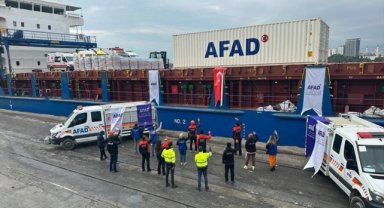 Türkiye'den Gazze'ye insani yardım malzemesi taşıyan ikinci gemi Mısır'a doğru yola çıktı