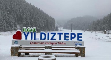 Yıldıztepe Kayak Merkezi'nde kar yağışı etkili oluyor