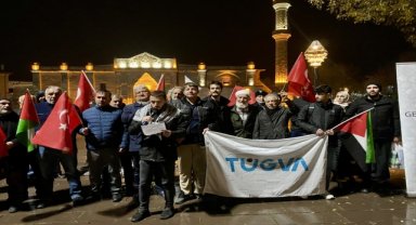 ABD'nin Gazze'de ateşkes tasarısını veto etmesine Afyonkarahisar, Aksaray ve Karaman'da tepki gösterildi