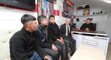 Başkan Tahmazoğlu meslekiğ eğitim öğrencileriyle bir araya geldi