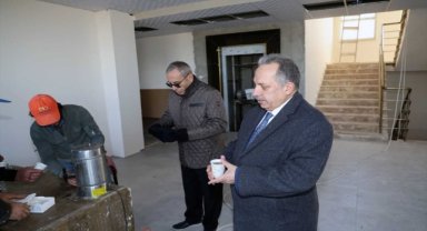 Başkan Yalçın, yapımı devam eden engelli rehabilitasyon merkezini inceledi