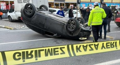 Beylikdüzü'nde polisin "dur" ihtarına uymayan otomobildeki 3 zanlı yakalandı