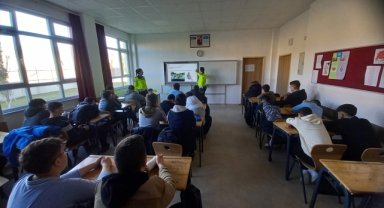 Beypazarı Emniyet Müdürlüğü'nden öğrencilere trafik eğitimi