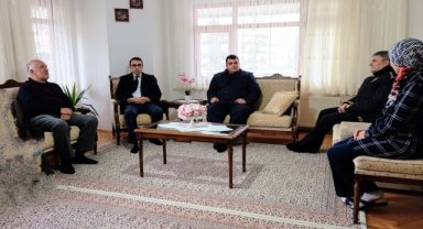 Beypazarı Kaymakamı Yılmaz şehit ailelerini ziyaret etti