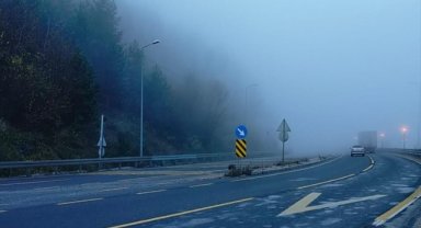Bolu Dağı'nda sis etkili oldu