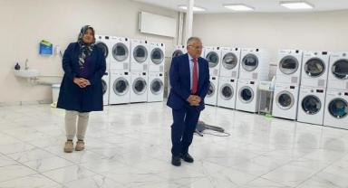 Büyükkılıç, Çamaşır Yıkama Merkezi’nde incelemelerde bulundu
