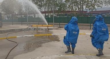 Büyükşehir İtfaiyesinden KBRN eğitimi