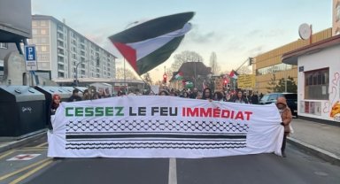 Cenevre'de binlerce kişi "Gazze'de acil ve kalıcı" ateşkes talebiyle yürüdü