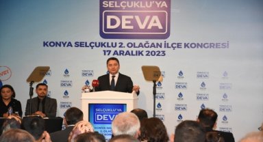 DEVA Partisi Genel Başkanı Babacan, Konya'da partisinin ilçe kongresine konuştu