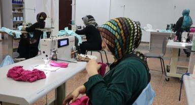 Dikiş makineleri Gazze için çalıştı