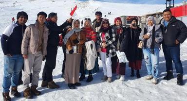 Erciyes'i görünce ağızları açık kaldı!