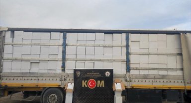 Eskişehir'de 15 milyon 580 bin makaron ele geçirildi