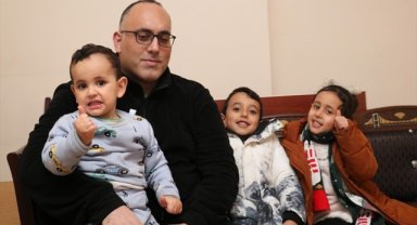 Filistinli akademisyen ve ailesine Erzurum'da Türk Kızılay sahip çıktı