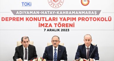 Galatasaray ile TOKİ, deprem bölgesinde 300 konutun inşası için protokol imzaladı