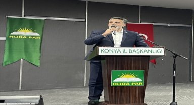  HÜDA PAR Genel Başkan Yardımcısı Emiroğlu, Konya'da partisinin il kongresinde konuştu