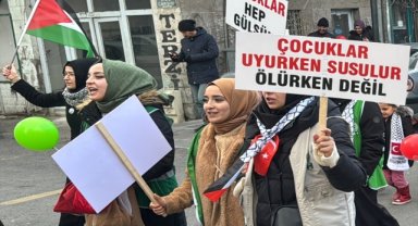 İsrail'in Gazze'ye yönelik saldırıları Nevşehir'de protesto edildi