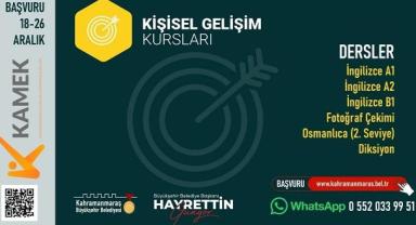 KAMEK'te 6 yeni kurs için başvurular başladı