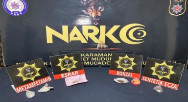 Karaman'da uyuşturucu operasyonunda 2 şüpheli tutuklandı