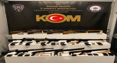Kayseri'de 11 kaçak av tüfeği ele geçirildi