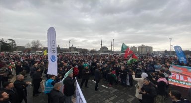 Kayseri'de Filistin'e destek yürüyüşü düzenlendi