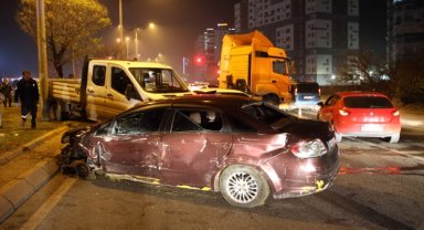 Kayseri'de zincirleme trafik kazasında 1 kişi yaralandı