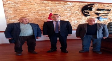 Kıbrıs Barış Harekatı gazilerinden Kaymakam Yılmaz'a ziyaret