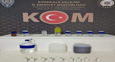 Kırıkkale'de tarihi nitelikte olduğu değerlendirilen İncil ve tepsi ele geçirildi