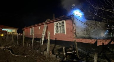 Konya'da bir evde çıkan yangın söndürüldü
