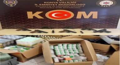 Konya'da kaçakçılık operasyonlarında 18 şüpheli yakalandı