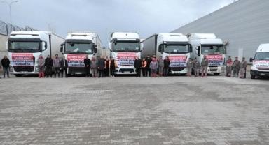 Melikgazi'dan depremzedeler için Malatya'ya yardım tırı