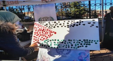 Nevşehir'de "Filistin için sen de iz bırak" etkinliği düzenlendi