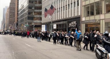 New York'ta Gazze'de öldürülen çocuklar için sessiz protesto düzenlendi