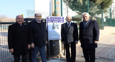 Prof. Dr. Ruşen Keleş'in ismi Yahşihan'da bir sokağa verildi