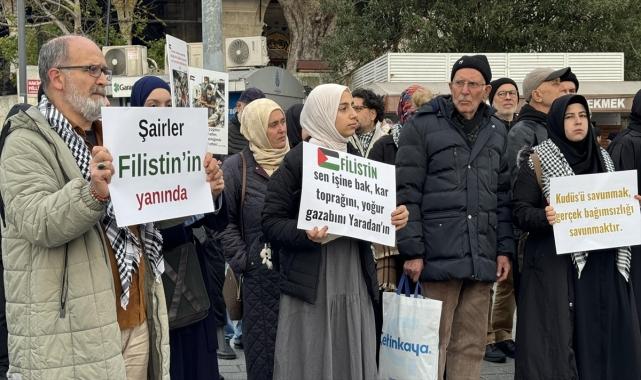 Şairler, Filistin halkına destek için Üsküdar'da buluştu