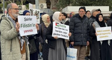 Şairler, Filistin halkına destek için Üsküdar'da buluştu