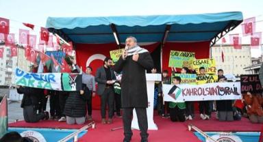 Seydişehir'de Filistin'e destek yürüyüşü gerçekleştirildi